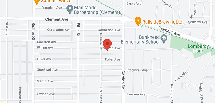 map of 1029 Wilson Avenue